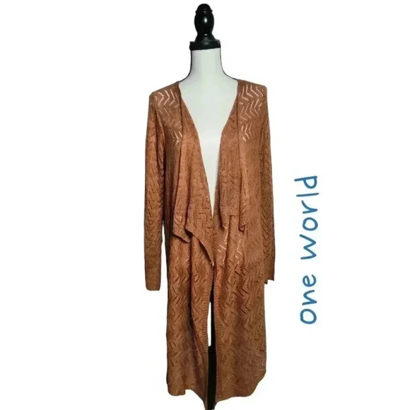 One World Cardigan 2X - Picture 1 of 4